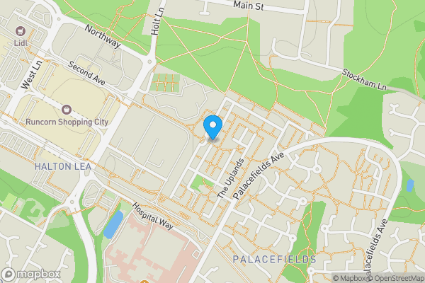 Map location for The Uplands, Runcorn, Cheshire, WA7 2UD