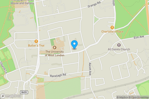 Map location for Flat 3, 51 Warwick Road, Ealing, London W5 5PZ