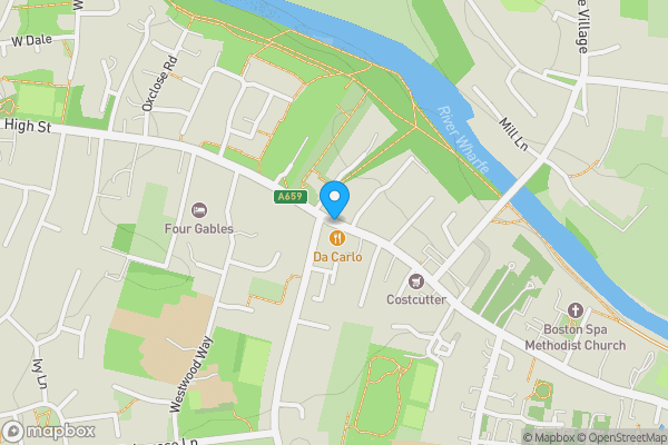 Map location for Plot 78 Land Fronting High Street Boston Spa, Wetherby, West Yorkshire, LS23 6SY