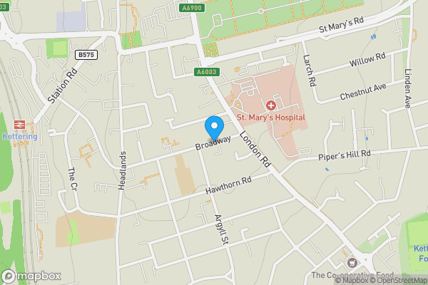 Map location for Gabriel Court, 17 - 23 Broadway, Kettering NN15 6DD