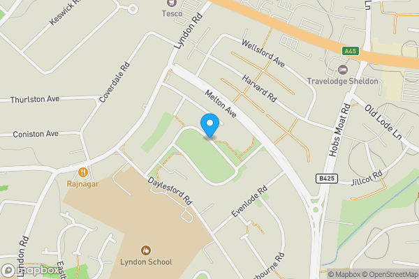Map location for Campden Green, SOLIHULL, West Midlands, B92 8HQ