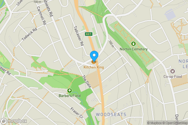 Map location for 650A Chesterfield Road, Sheffield S8 0SB