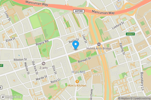 Map location for 164 Stretford Road, Hulme, Manchester, Greater Manchester M15 5JH
