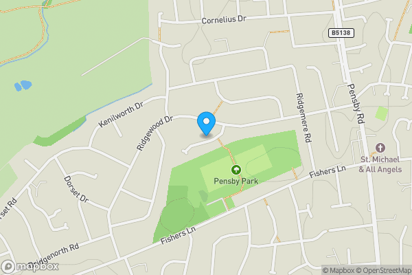 Map location for 6 Woodend, Pensby, CH61 8RU