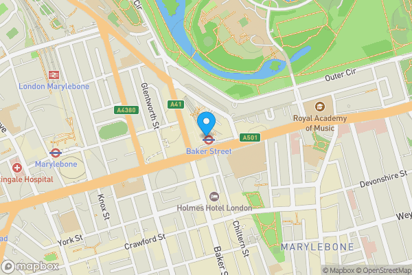 Map location for Flat 98, Chiltern Court, Baker Street, London, NW1 5TA