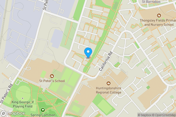 Map location for 11 Hawthorn House, Saunders Close, Huntingdon PE29 7AJ