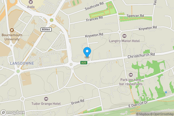 Map location for 16 Palm Court, 38 Christchurch Road, Bournemouth, Dorset, BH1 3PD
