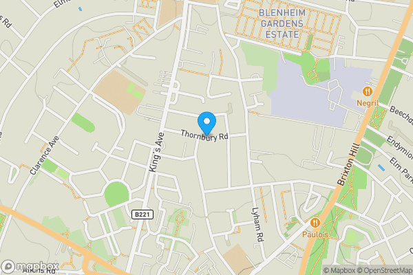 Map location for Thornbury Road, London, SW2 4DL