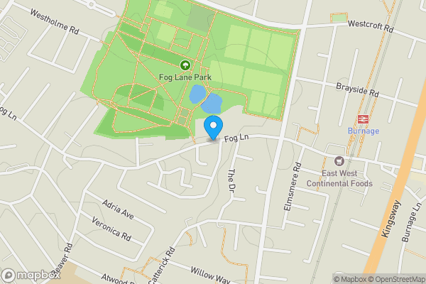 Map location for Fog Lane, Manchester, Greater Manchester, M20 6SH