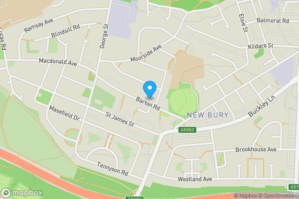 Map location for 54 Barton Road, Farnworth, Bolton, Lancashire, BL4 9PW