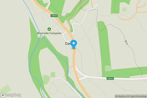 Map location for The Smiddy, Main Street, Contin, IV14 9ES