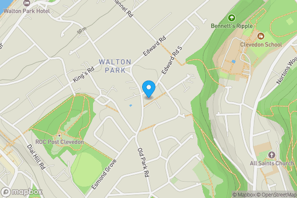 Map location for 20 Cambridge Road, Clevedon, BS21 7HX