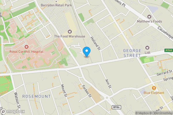 Map location for 154 Hutcheon Street, Flat 5 - 2FF, Store and Parking Space, Aberdeen, AB25 3RX