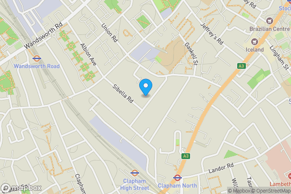 Map location for 78 Bromfelde Road, Clapham, London SW4 6PR