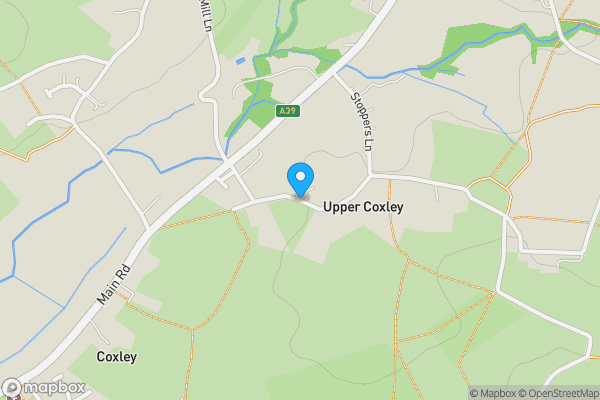 Map location for Stoppers Lane, Upper Coxley, Nr Wells, BA5