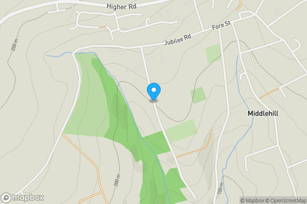 Map location for Land On The SW Of Higher Middle Hill, Pensilva, Liskeard, PL14 5QS