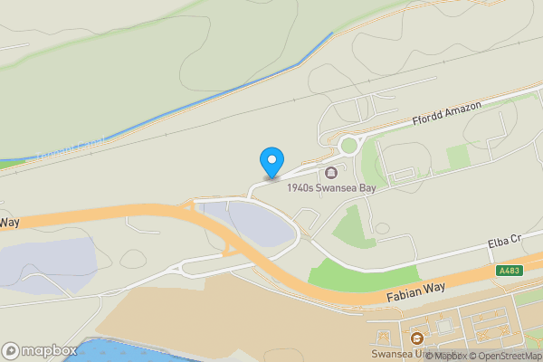 Map location for Land at Baldwins Crescent, Swansea, SA18PT