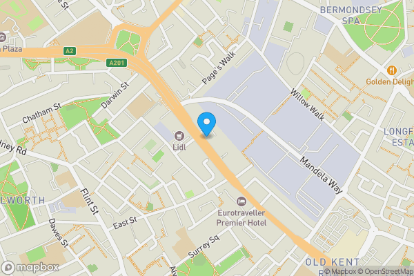 Map location for 105 Kingsley Flats, Old Kent Road, London SE1 5XG