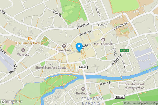 Map location for Units 1 to 3 St Michael's Church High Street Stamford Lincolnshire PE9 2AW
