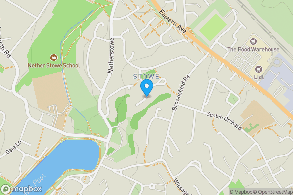 Map location for Stowe Hill Gardens, Lichfield, Staffordshire, WS13 6BW