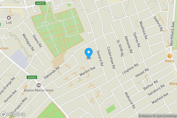 Map location for Croft Gardens, London, W7 2JQ