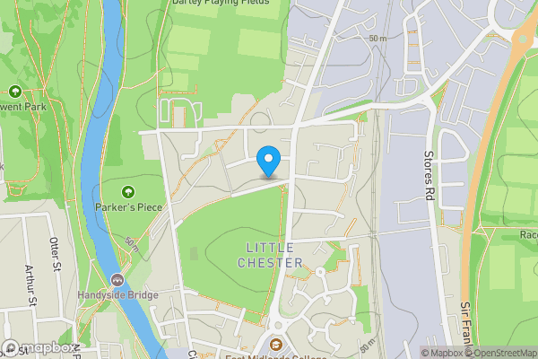 Map location for 20 Chester Green Road, Derby DE1 3SF