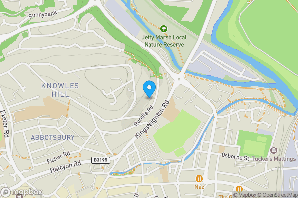 Map location for 21 Rundle Road, Newton Abbot, Devon TQ12 2PY