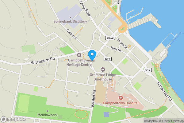 Map location for Former Campbeltown Police Station Castlehill, Campbeltown, PA28 6HA