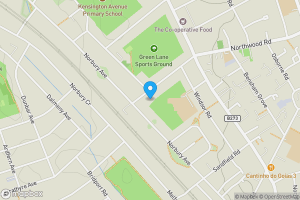 Map location for 37 County Road, Norbury, Thornton Heath, Greater London, CR7 8HN