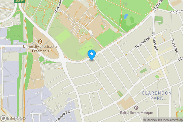 Map location for 328 Victoria Park Road, Leicester, Leicestershire LE2 1XF