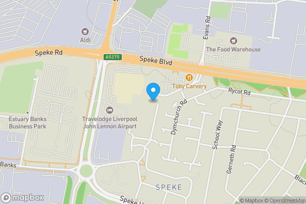 Map location for 53 Deanland Drive, Liverpool, Merseyside, L24 1WA
