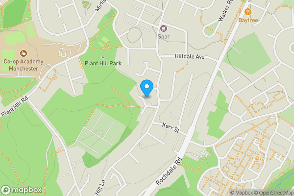 Map location for 12 Laurel Bank Gardens, Manchester, M9 6BL