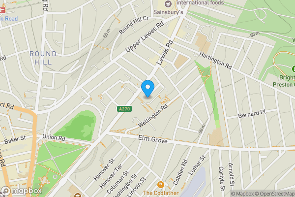 Map location for 26 St. Martins Place, Brighton, BN2 3LE