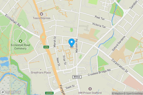 Map location for C G Chell, Site 2&3, 25-27 Marston Rd, Stafford ST16 3BS - Guide Price £450,000+