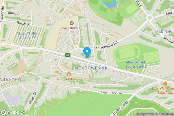 Map location for Flat 1, 5 Dalziel Place, Edinburgh EH7 5TR
