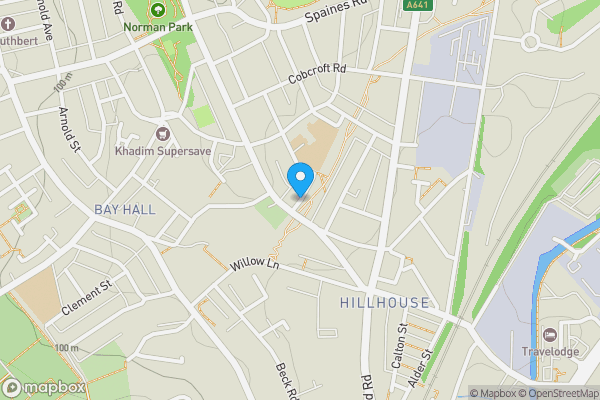 Map location for Land at Lea Street, Fartown, Huddersfield, West Yorkshire HD1 6HF