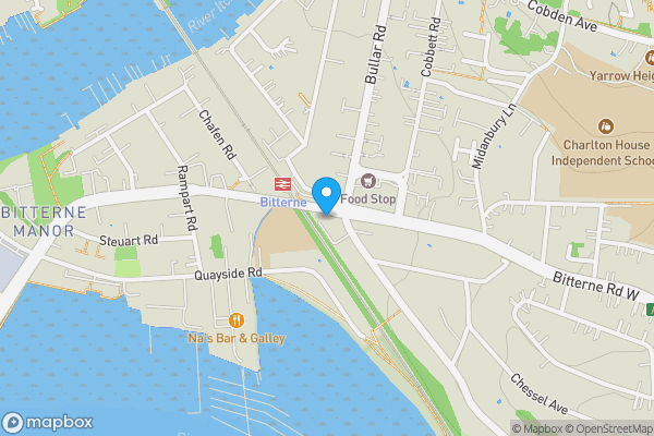 Map location for 174, Bitterne Road West, SOUTHAMPTON, Hampshire, SO18 1BG