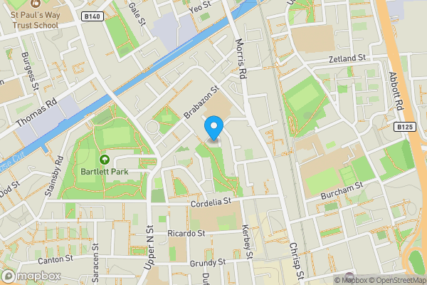Map location for 22 Salisbury House, Hobday Street, Poplar, E14 6AY
