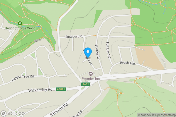 Map location for Winlea Avenue, ROTHERHAM, S65 3JD