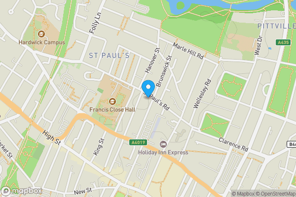 Map location for Flat 2 Coopers Court, St. Pauls Road, CHELTENHAM, GL50 4EX