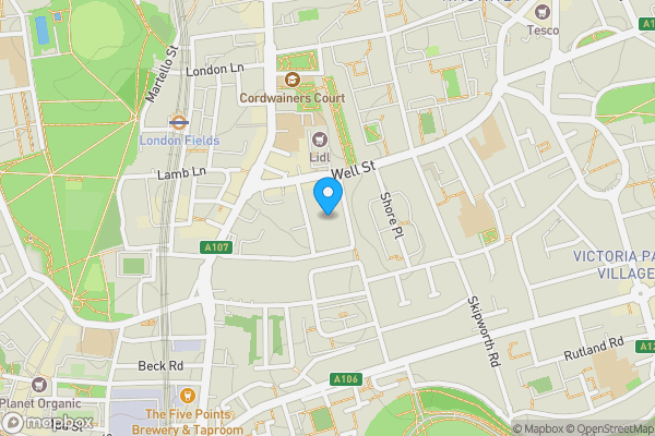 Map location for Unit 2, 35 Shore Road, London, E9 7FL