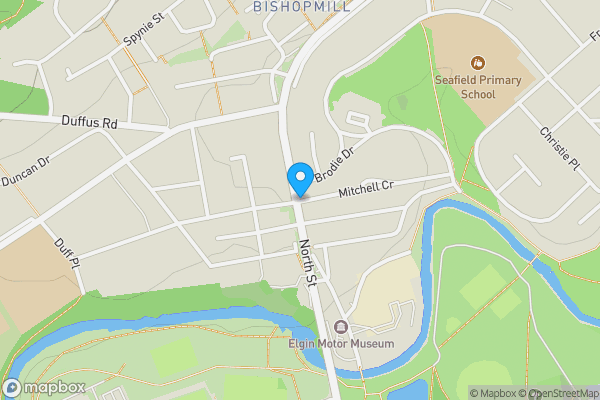 Map location for 9 North Street Bishopmill, HOT FOOD TENANTED INVESTMENT, Elgin, IV30 4EG