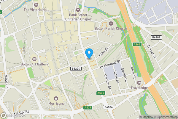 Map location for The Cube, Block A BTC-610, 87 Bradshawgate, Bolton, Lancashire BL1 1QD