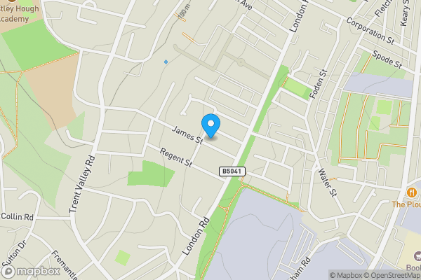 Map location for 17 James Street, Stoke-On-Trent, Staffordshire, ST4 5HB