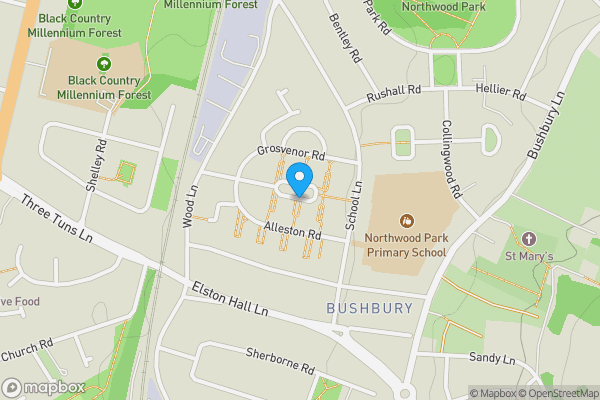 Map location for Lincoln Green, Wolverhampton, West Midlands, WV10 8HP