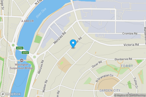 Map location for 27 Walker Road, Aberdeen, AB11 8DP