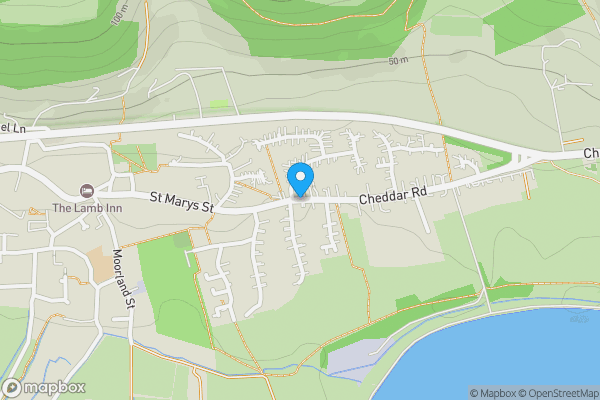 Map location for Cheddar Road, Axbridge, BS26