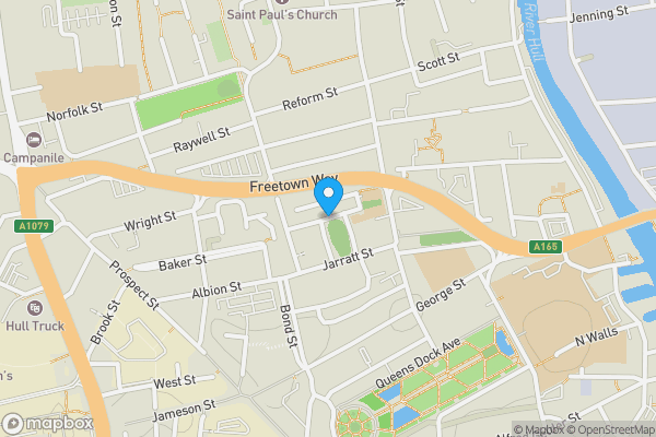 Map location for 13-14 John Street, Hull, East Riding Of Yorkshire, HU2 8DH