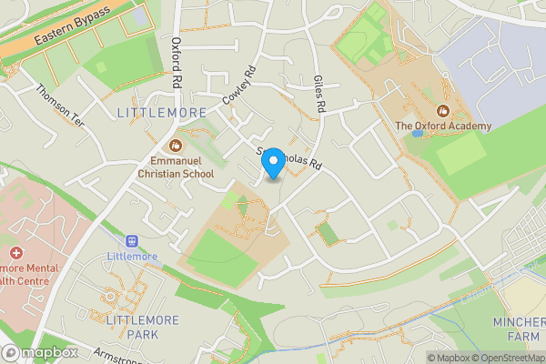 Map location for 3 Vicarage Close, Oxford, Oxfordshire, OX4 4PL