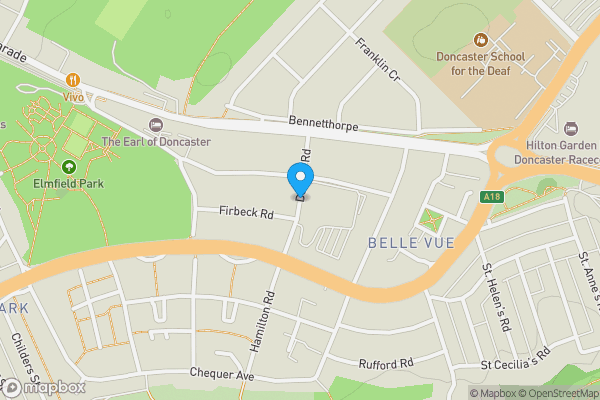 Map location for Mary Woollett Centre, Danum Road, Doncaster, South Yorkshire, DN4 5HE